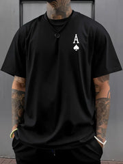 Men’s Oversized Black Ace of Spades T-Shirt