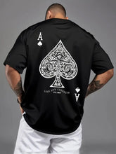 Men’s Oversized Black Ace of Spades T-Shirt