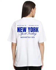 New York Sport Trading Manhattan 1970 Graphic T-Shirt – Retro Fifth Avenue Print
