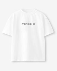 White Porsche 911 GT3 RS Car Graphic T-Shirt for Gen Z