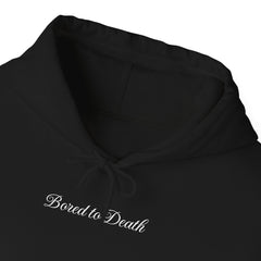 Bored to Death Oversized Hoodie – Black Grunge Streetwear