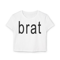 Brat White Baby Tee for Women