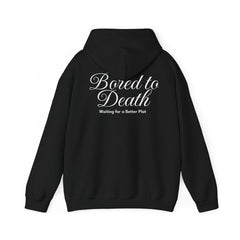 Bored to Death Oversized Hoodie – Black Grunge Streetwear