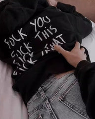 F*ck You Black Hoodie