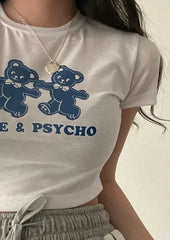 Cute and Psycho Crop Top