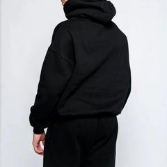 Black Oversized Drop Shoulder Hoodie