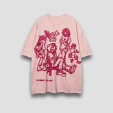 Pink Street Art Oversized T-Shirt for Men & Women