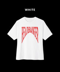 HEADBANGER white Oversized T-Shirt for Men & Women
