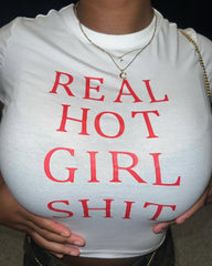 Real Hot Girl Crop Top – Bold Statement Baby Tee