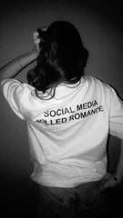 White Oversized Graphic T-Shirt for Women