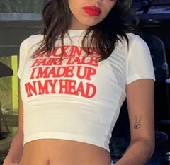 Bold Graphic Baby Tee for Women