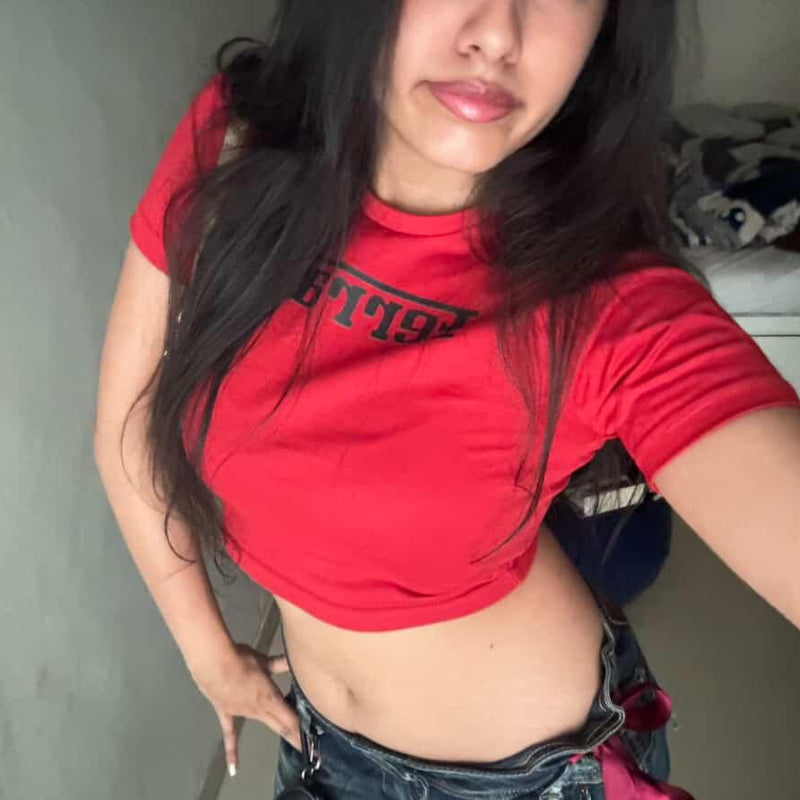 Ferrari-red-crop-top-women