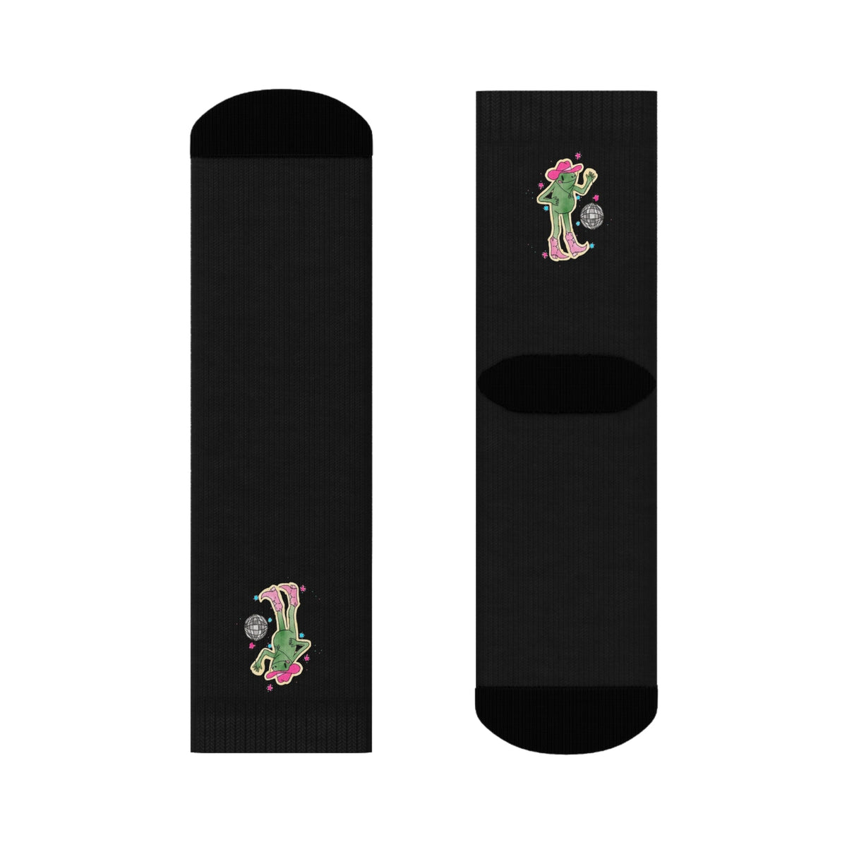 Funky Disco Frog Socks – Groovy & Quirky Statement Socks