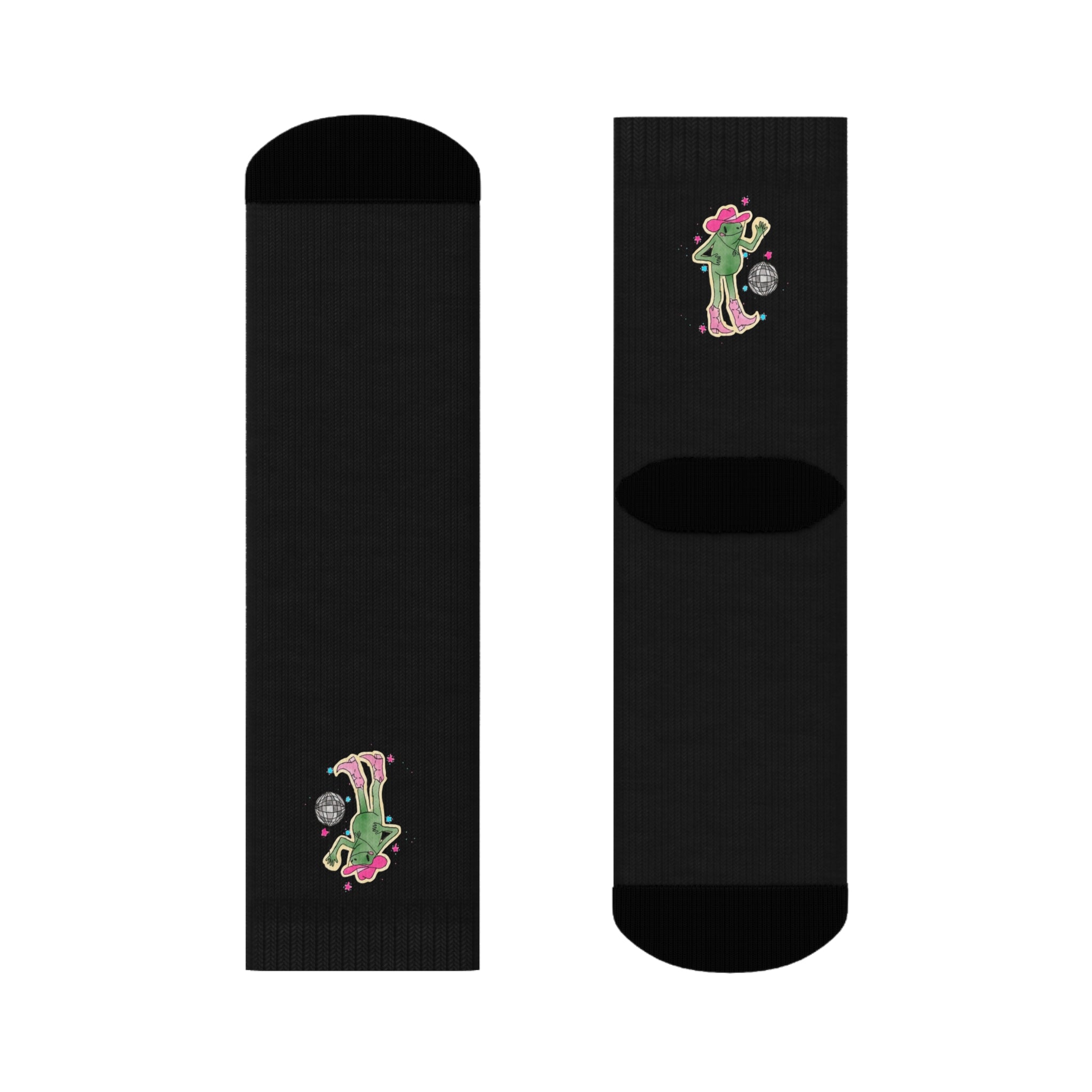 Funky Disco Frog Socks – Groovy & Quirky Statement Socks