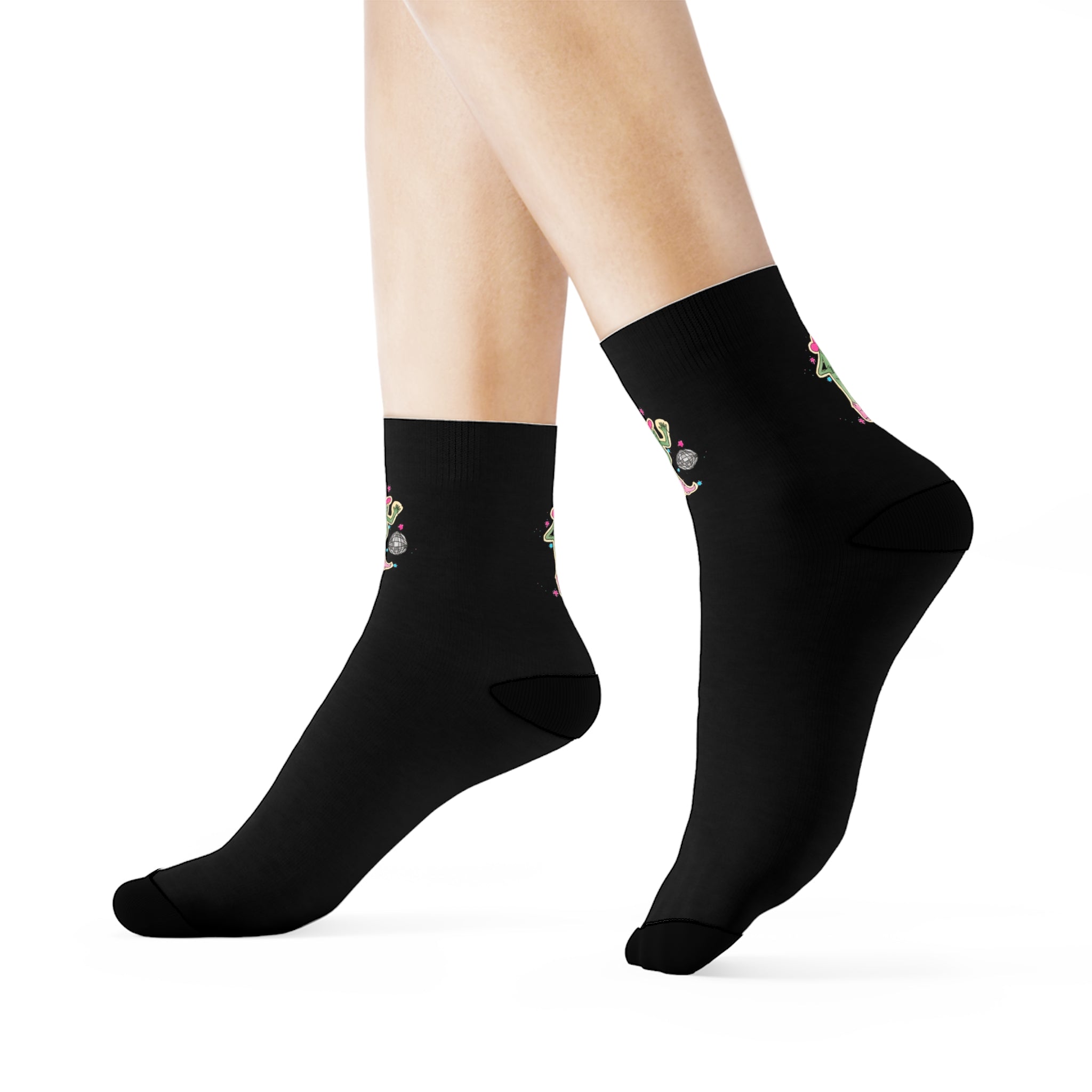 Funky Disco Frog Socks – Groovy & Quirky Statement Socks