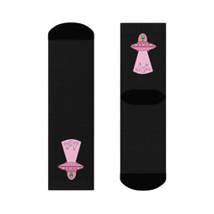 Alien Abduction Cat Socks – Quirky & Cosmic Fun for Your Feet