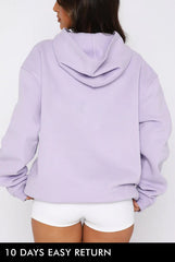 Oversized Women's Lavender Hoodie 