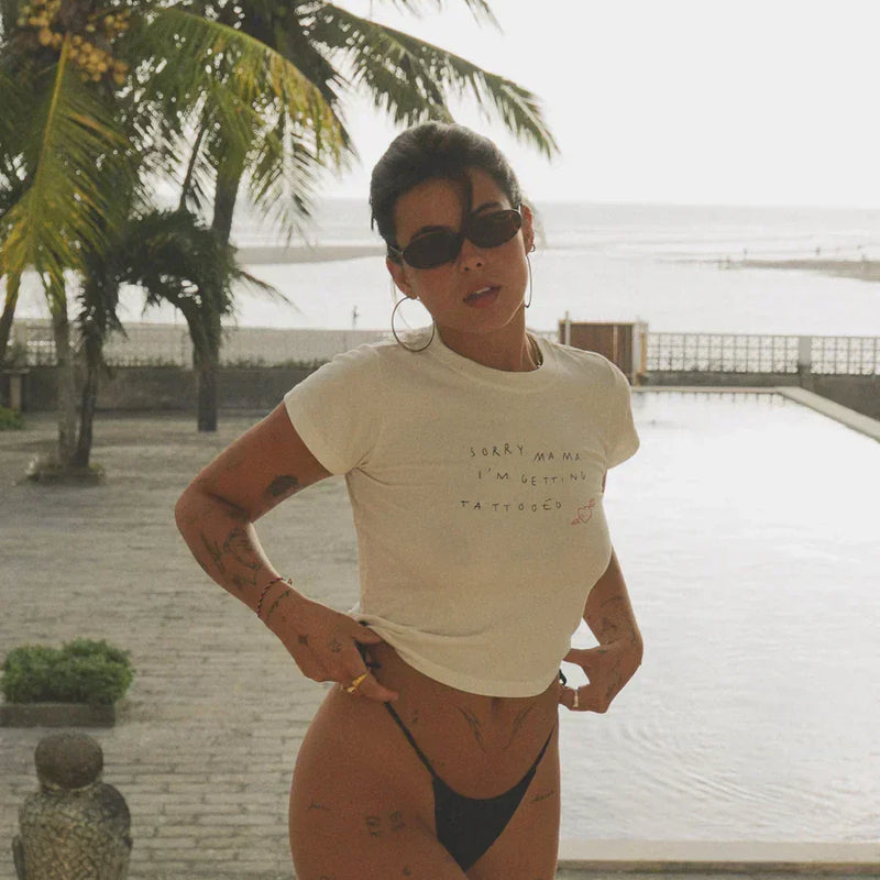 White Aesthetic Crop Top