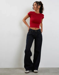Essential Red Crop Top | Baby Tee