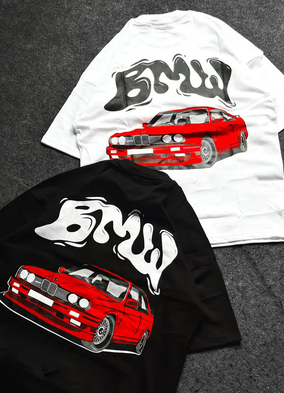 BMW Oversized Red Car Tee