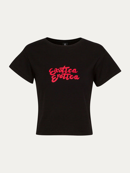 Exotica Erotica Baby Tee | Crop Top