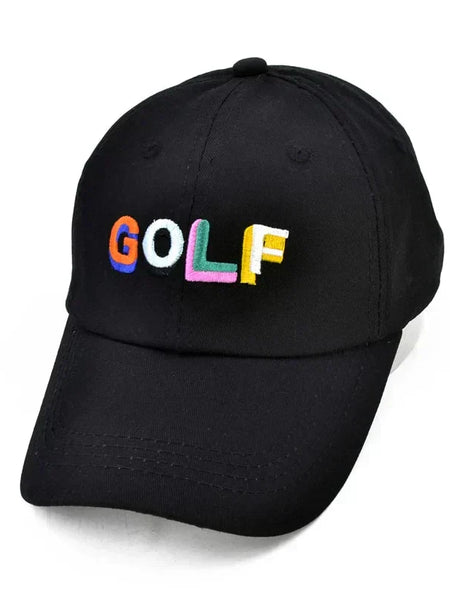 Black GOLF Hat – Embroidered Dad Cap | Zyra Drip
