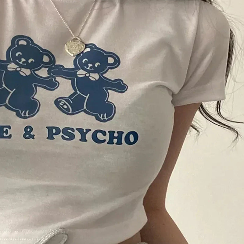 Cute and Psycho Crop Top