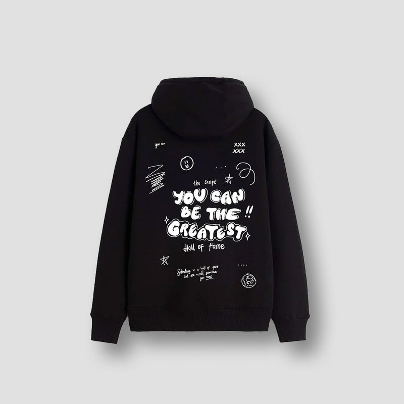 You Can Be The Greatest Black Graphic Motivational Hoodie 