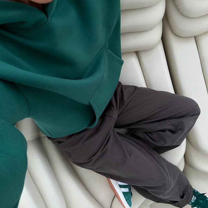 Women's Bottle Green Oversized Hoodie – Drop Shoulder Streetwear