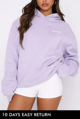 Oversized Women's Lavender Hoodie 