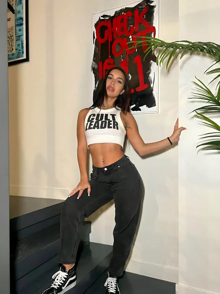 Cult Leader Tank Top – Black and White