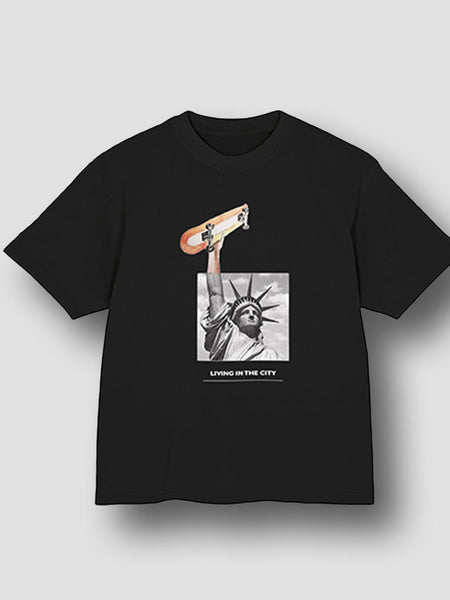 Unisex Oversized Black T-Shirt