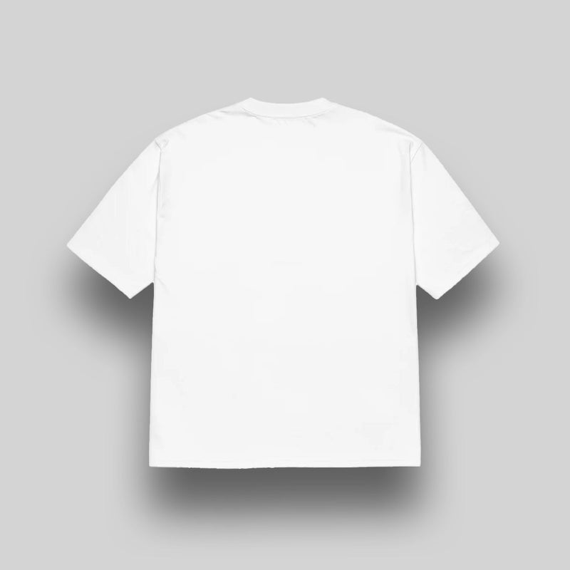 Men’s White Oversized Gaming Graphic T-Shirt